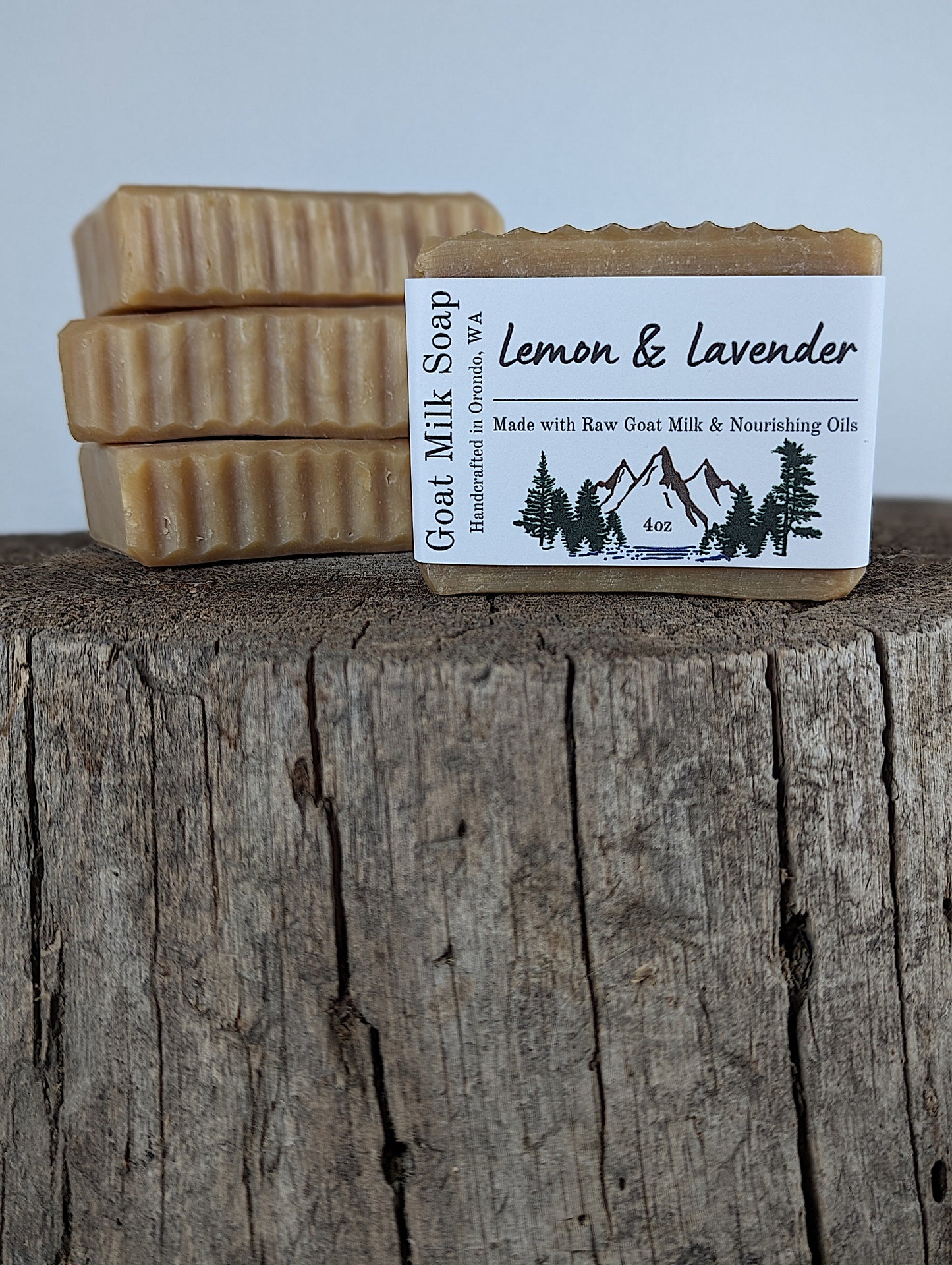 Goat Milk Soap 4-Pack - Lemon and Lavender