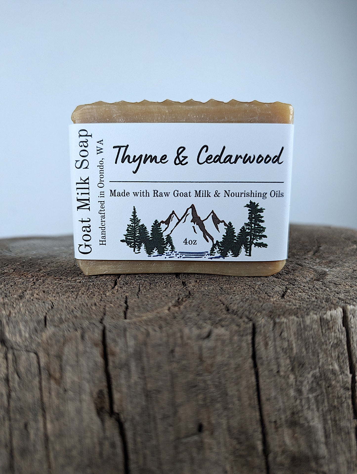 Goat Milk Soap 4 Pack - Thyme & Cedarwood