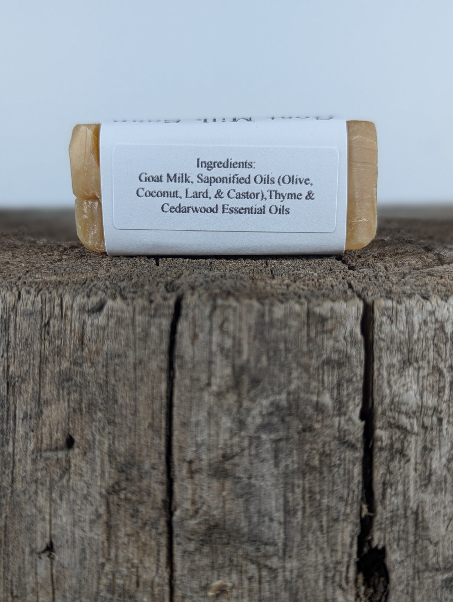 Goat Milk Soap 4 Pack - Thyme & Cedarwood