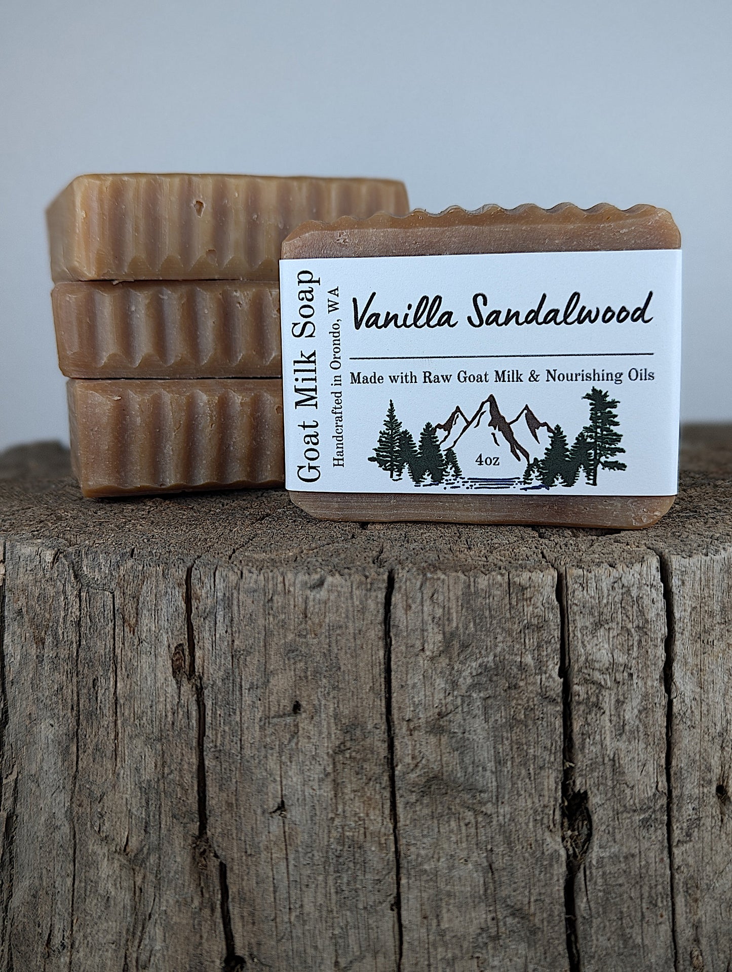 Goat Milk Soap 4-Pack - Vanilla Sandalwood