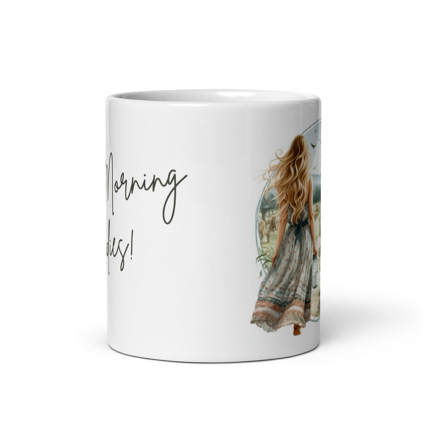 Goat Themed Coffee Mug - Good Morning Ladies Mug - Coffee Cup