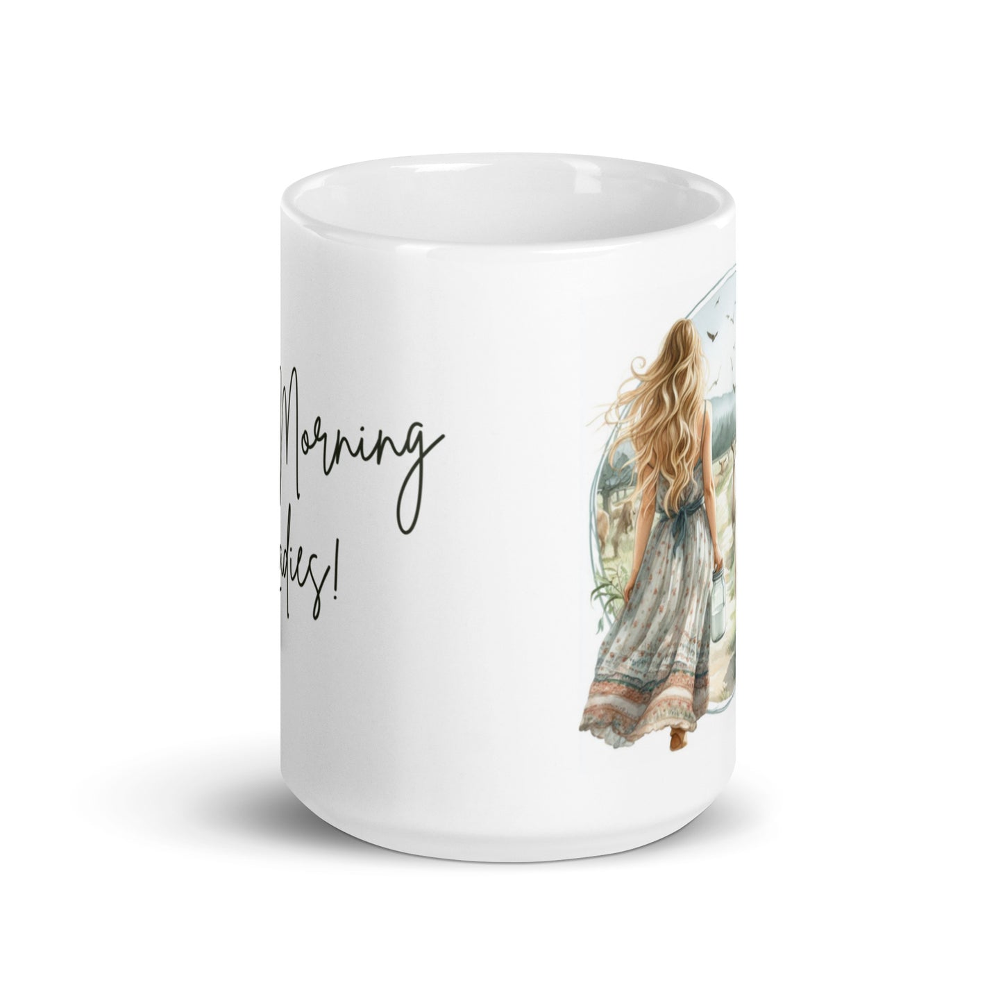 Goat Themed Coffee Mug - Good Morning Ladies Mug - Coffee Cup