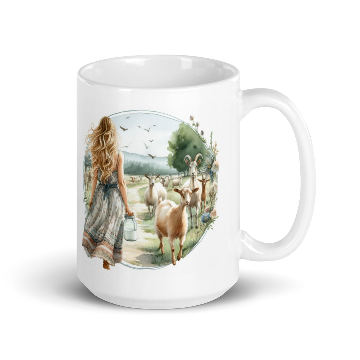 Goat Themed Coffee Mug - Good Morning Ladies Mug - Coffee Cup