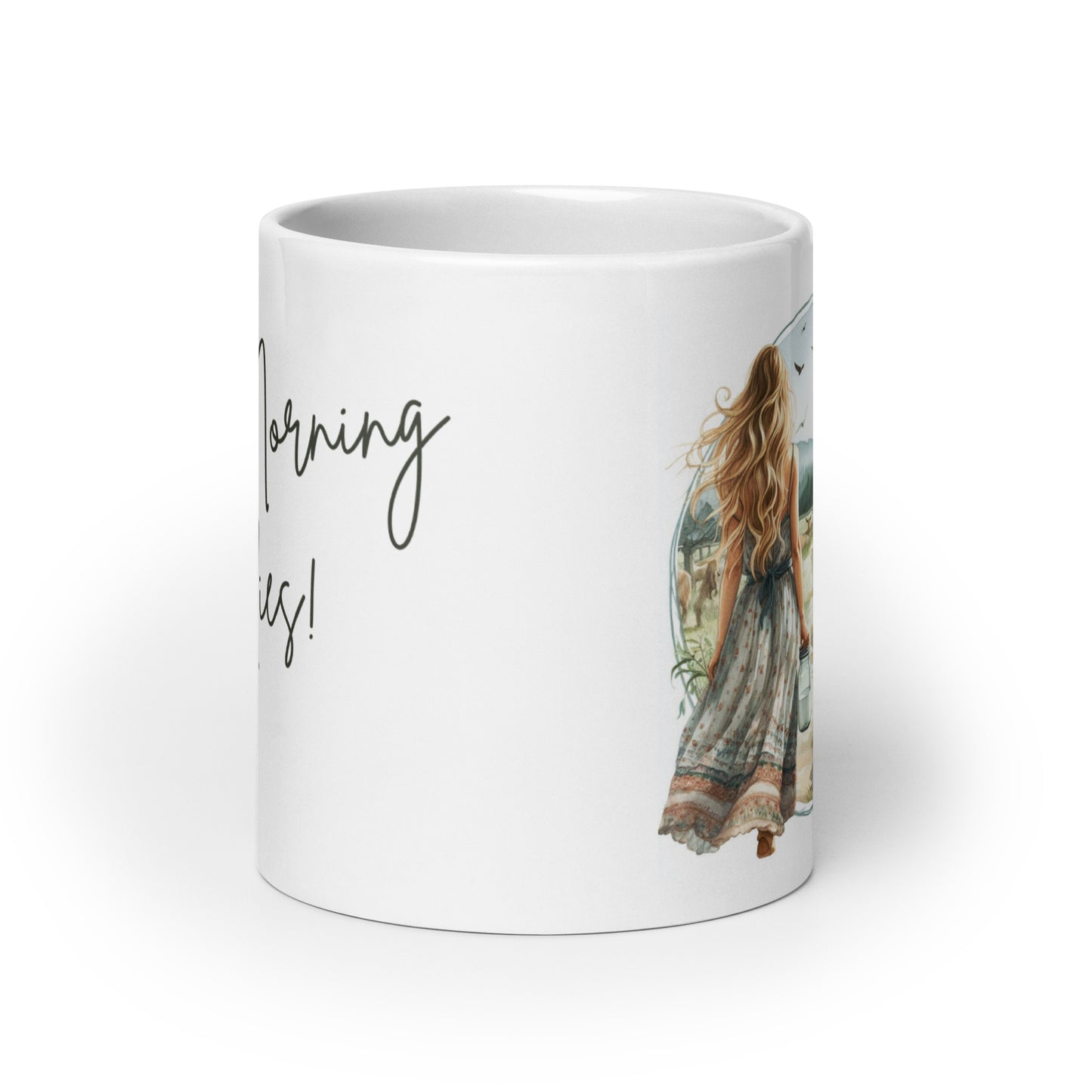 Goat Themed Coffee Mug - Good Morning Ladies Mug - Coffee Cup