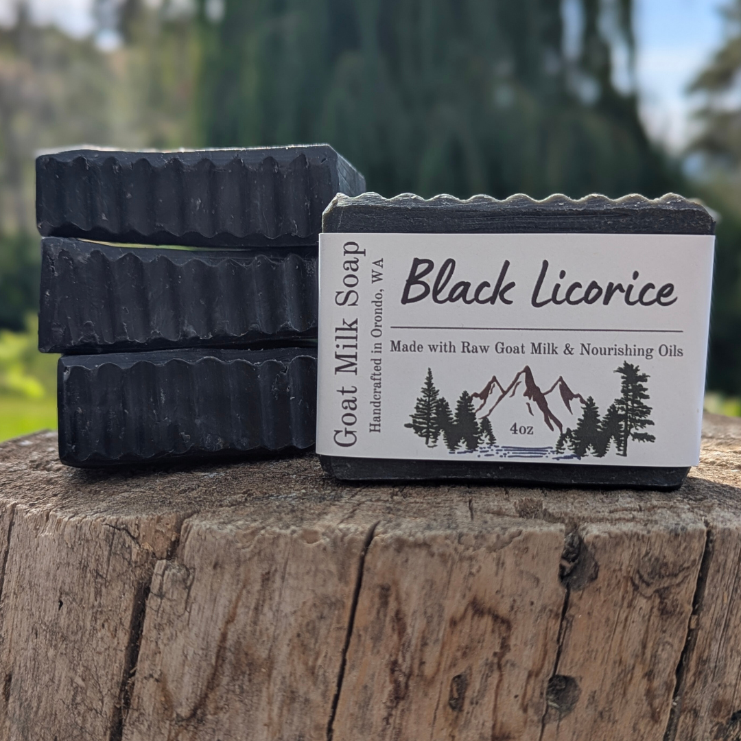 Goat Milk Soap 4-Pack - Black Licorice