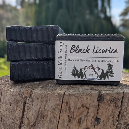 Goat Milk Soap 4-Pack - Black Licorice