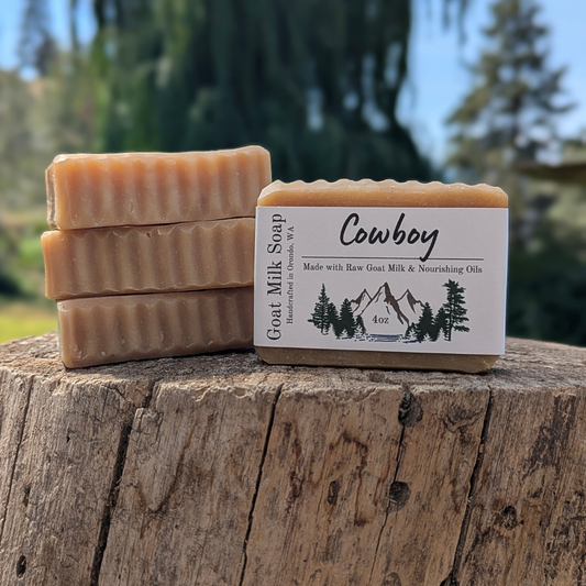 Goat Milk Soap 4-Pack - Cowboy