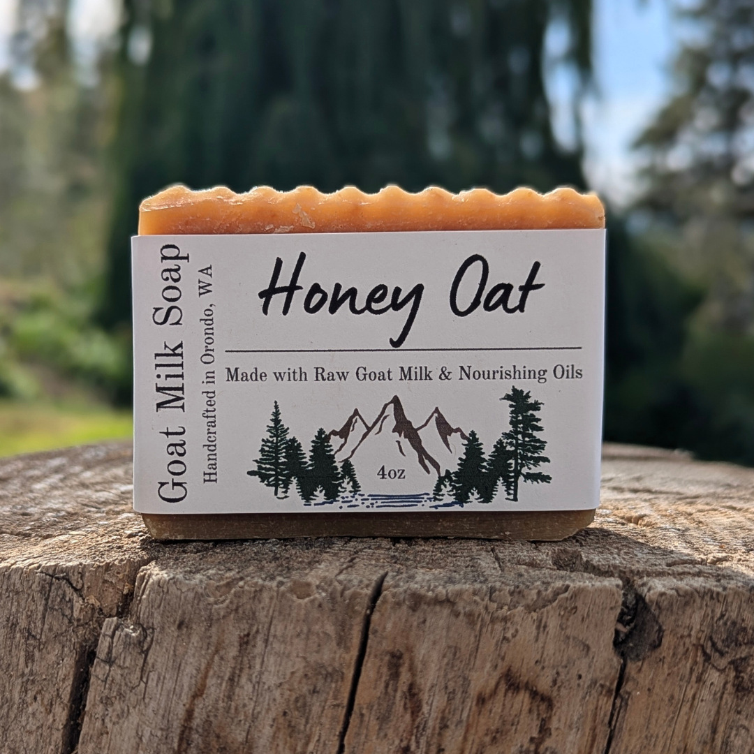 Goat Milk Soap 4-Pack - Honey Oat