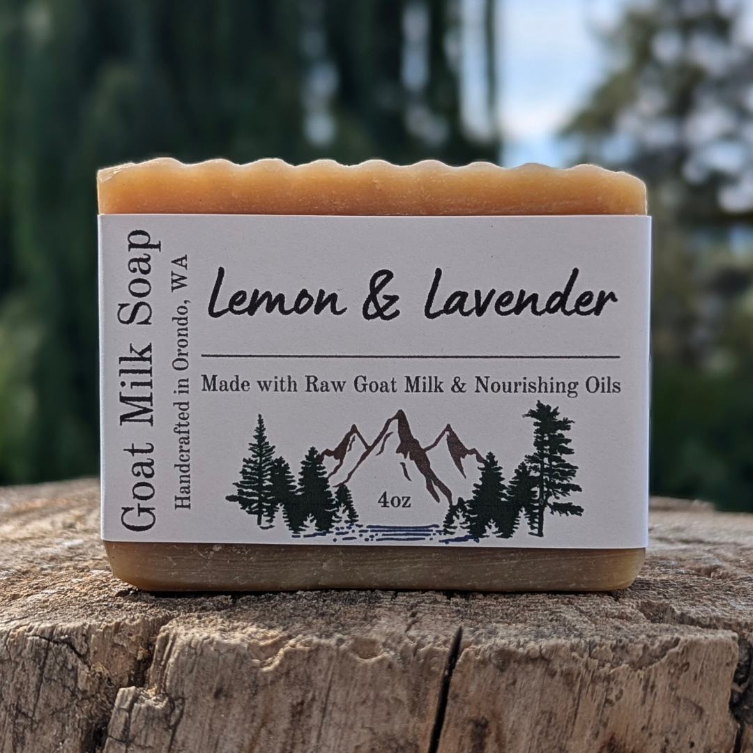 Goat Milk Soap 4-Pack - Lemon and Lavender