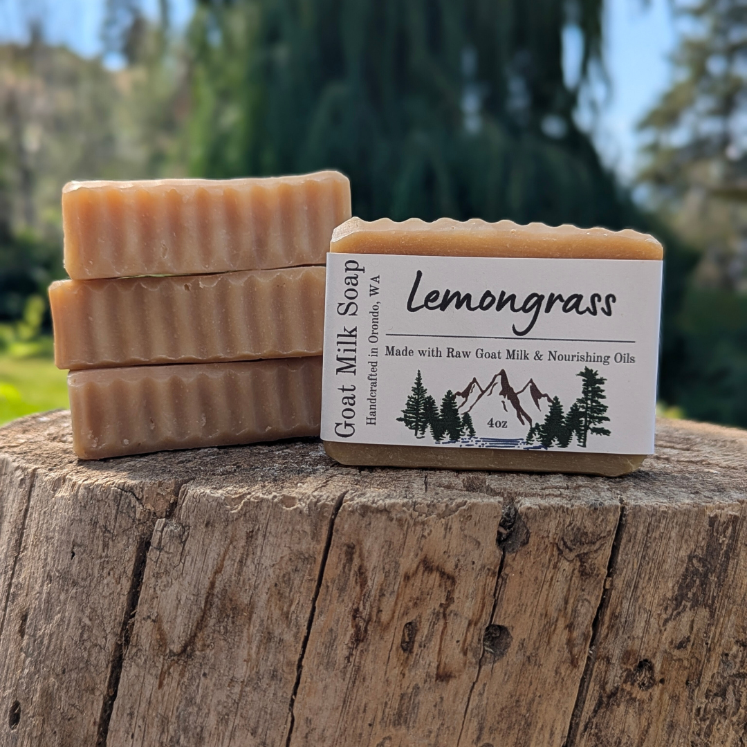 Goat Milk Soap 4-Pack - Lemongrass