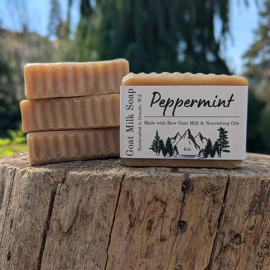 Goat Milk Soap 4-Pack - Peppermint