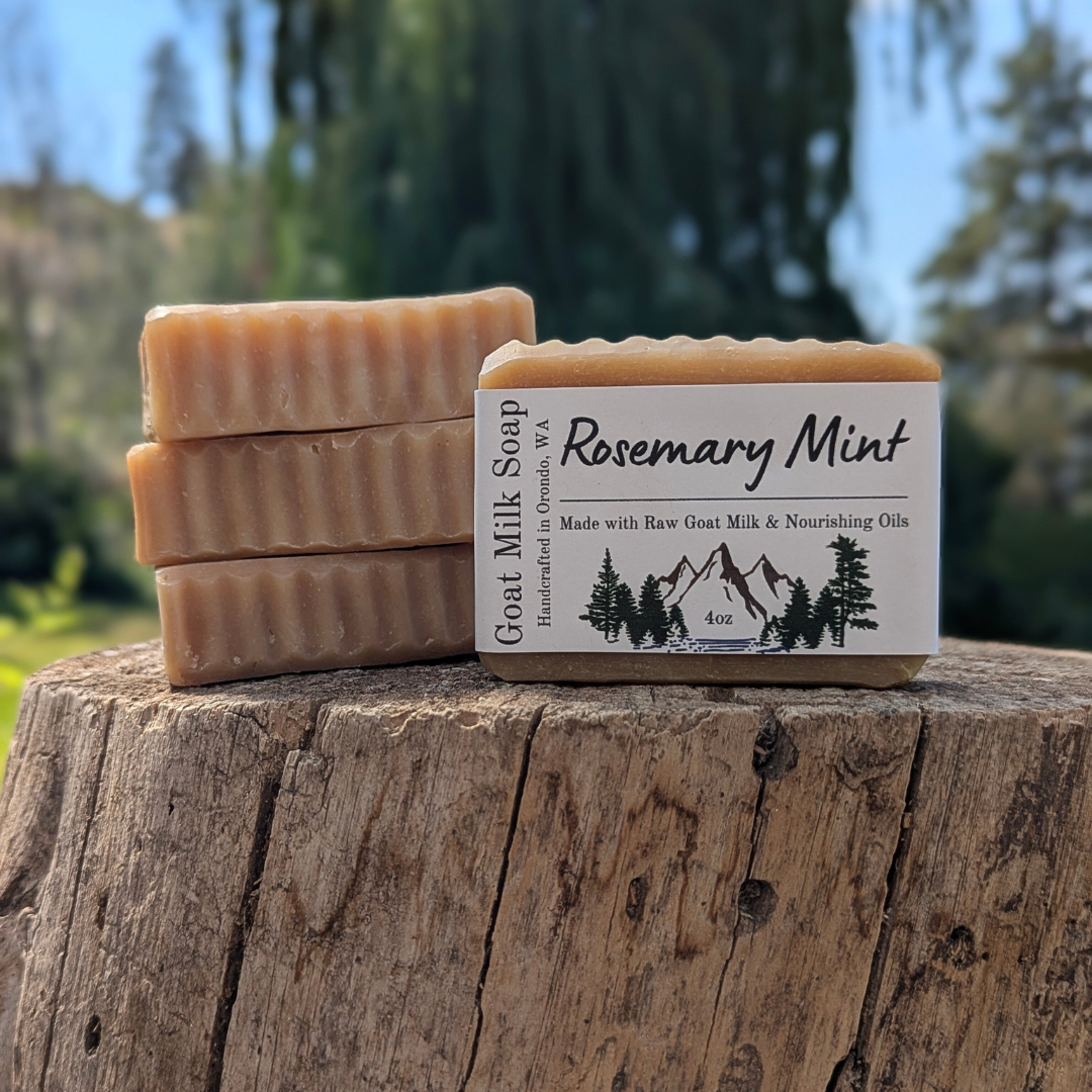 Goat Milk Soap 4-Pack - Rosemary Mint