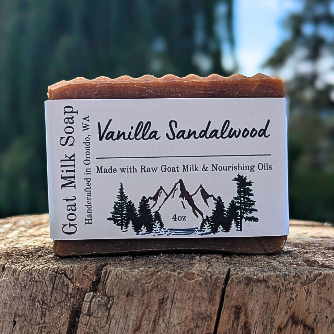 Goat Milk Soap 4-Pack - Vanilla Sandalwood